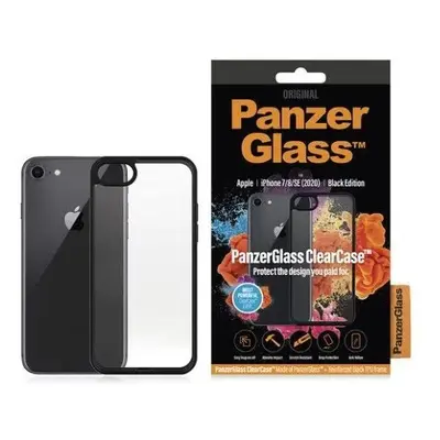 Kryt na mobil PanzerGlassClearCase Apple iPhone 7/8/SE (2020/2022) Black edition