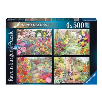 RAVENSBURGER Puzzle Nádherné zahrady 4x500 dílků