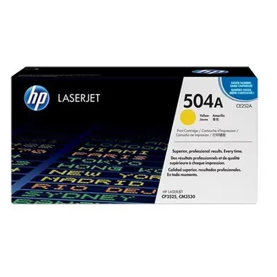 Toner HP CE252A č. 504A žlutý originální