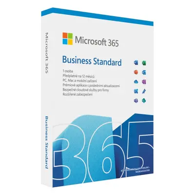 Kancelářský software Microsoft 365 Business Standard CZ (BOX), nová licence