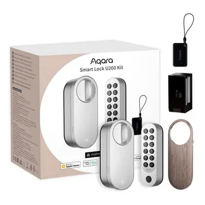 Chytrý zámek AQARA Smart Lock U200 Kit (EL-D02DS), stříbrný