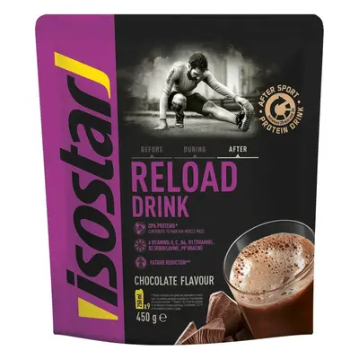 Sportovní nápoj Isostar 450g powder after sport reload čokoláda