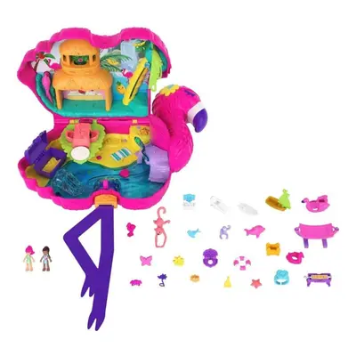 Polly Pocket Velký přenosný set Plameňák, Mattel HGC41