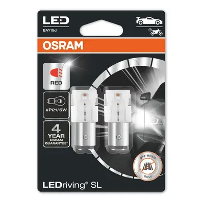 LED autožárovka OSRAM LEDriving SL P21/5W Červená 12V dva kusy v balení