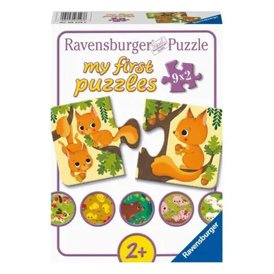 Puzzle Ravensburger puzzle 031238 Moje první puzzle Zvířátka a mláďata 9x2 dílků