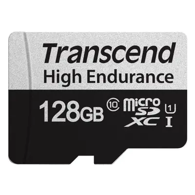 Paměťová karta Transcend microSDXC 128GB 350V + SD adaptér