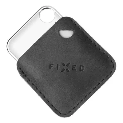 Bluetooth lokalizační čip FIXED Case for Tag z pravé hovězí kůže s Tagem podpora Find My černé