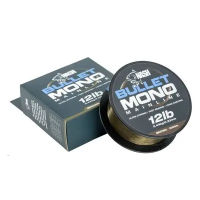 Nash Vlasec Bullet Mono 1000m 0,28mm 10lb Brown