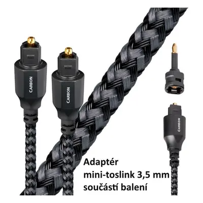 Audioquest Carbon Optilink 5,0 m - optický kabel Toslink (+ 3,5 mm mini adaptér)