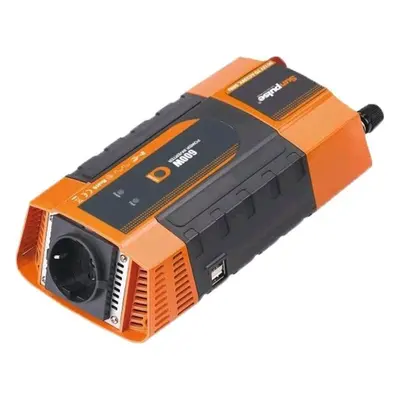 Měnič napětí Carspa PID600 12V/230V+2xUSB 600W, modifikovaná sinus, digitální display