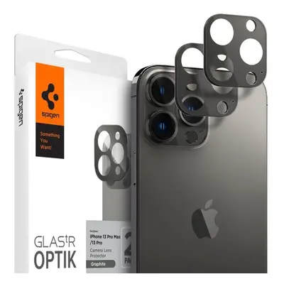 Ochranné sklo na objektiv Spigen tR Optik 2 Pack Graphite iPhone 13 Pro/13 Pro Max