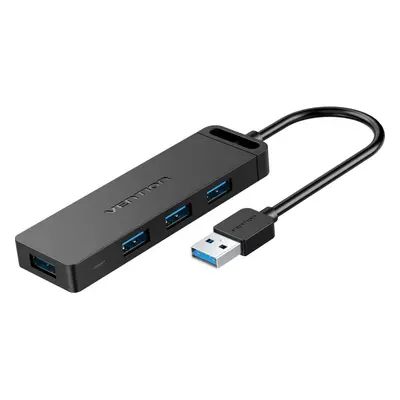 USB Hub Vention 4-Port USB 3.0 Hub with Power Supply 0.5m Black