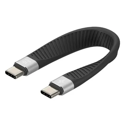 Datový kabel AlzaPower FlexCore USB-C to USB-C 3.2 Gen 2 100W 10 Gbps černý