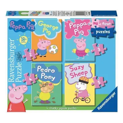 Puzzle Ravensburger puzzle 069606 Moje první puzzle Prasátko Peppa 2/3/4/5 dílků