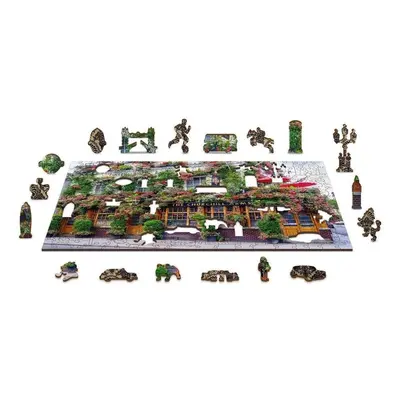 Puzzle Wooden city Dřevěné puzzle Londýnská hospoda 2v1, 300 dílků eko