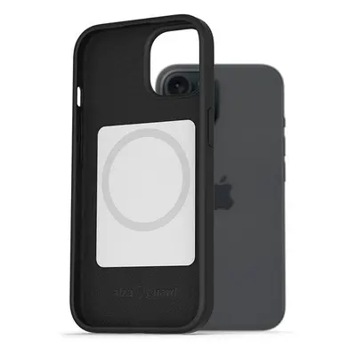 Kryt na mobil AlzaGuard Magsafe Silicone Case pro iPhone 15 Plus černý