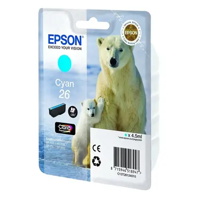 Cartridge Epson T2612 azurová