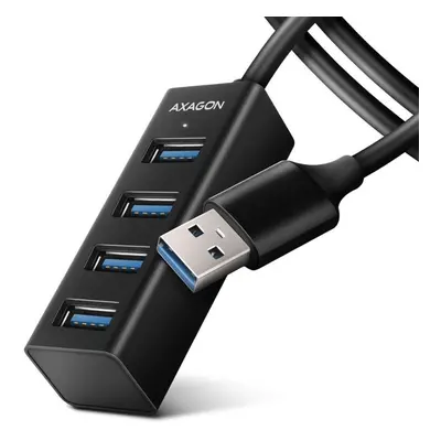 USB Hub AXAGON HUE-M1AL SuperSpeed USB-A > 4-port MINI Hub, metal, 1.2 m cable