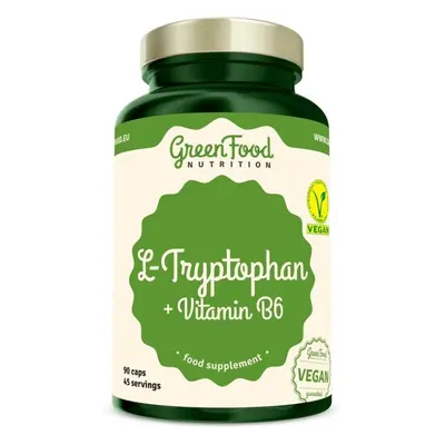 Aminokyseliny GreenFood Nutrition L-Tryptophan 90 kapslí