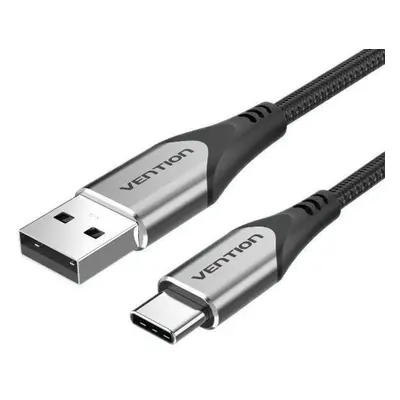 Datový kabel Vention Type-C (USB-C) <-> USB 2.0 Cable 3A Gray 0.5m Aluminum Alloy Type