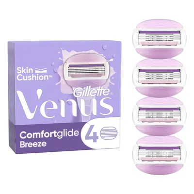 Dámské náhradní hlavice GILLETTE Venus, ComfortGlide Breeze, dámské náhradní hlavice, 4 ks