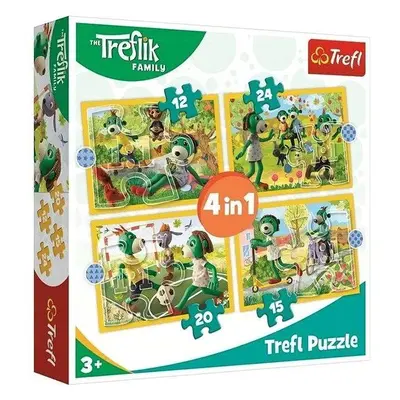 Puzzle Puzzle Treflíci: Zábava 4v1 (12,15,20,24 dílků)