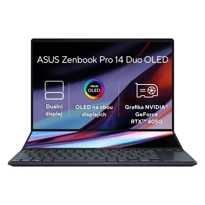 Notebook ASUS Zenbook Pro 14 Duo OLED UX8402VU-OLED026WS Tech Black celokovový