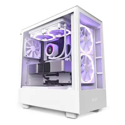 Počítačová skříň NZXT H5 Elite White