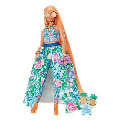 Barbie Extra Fancy Stylová dlouhovláska s modrou kočičkou, Mattel HHN14