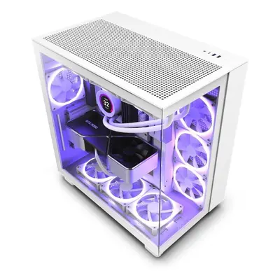 Počítačová skříň NZXT H9 Flow White