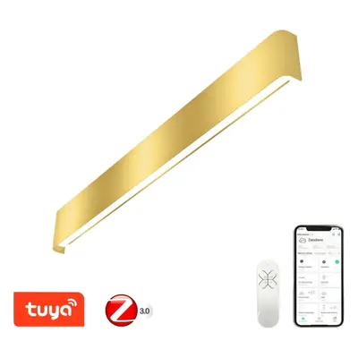 LED světlo IMMAX NEO LÍNEA Smart nástěnné svítidlo 76cm 40W zlaté Zigbee 3.0