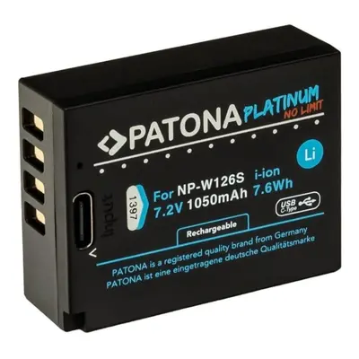 Baterie pro fotoaparát PATONA baterie pro Fuji NP-W126S 1050mAh Li-Ion Platinum USB-C nabíjení