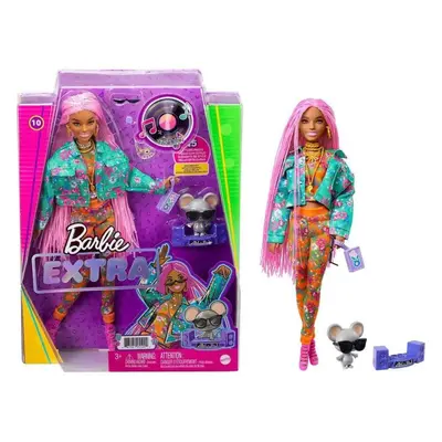 Barbie Extra Stylová dlouhovláska s myškou, Mattel GXF09