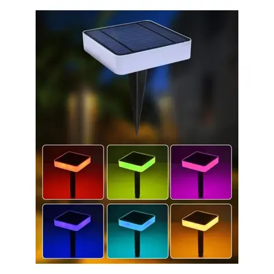 Zahradní osvětlení IMMAX NEO LITE Smart solární svítidlo SQUARE, RGB, IP65, BT, TUYA,1W