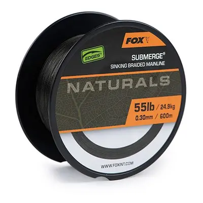 FOX Šňůra Submerge Naturals Sinking Braid 600m 0,38mm 29,5kg