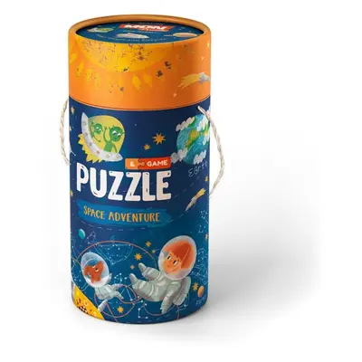 Stolní hra Dodo Didaktický tubus puzzle a aktivity Výlet do vesmíru