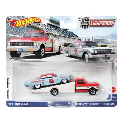 Mattel Hot Wheels Team Transport '61 Impala a '72 Chevy Ramp Truck