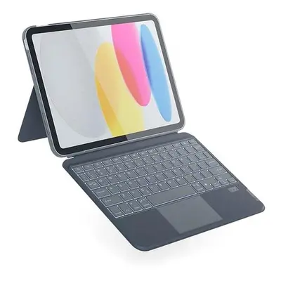 Pouzdro na tablet Epico podsvícená klávesnice s pouzdrem pro iPad Pro 11" (M4) - QWERTY/šedá