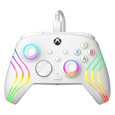 Gamepad PDP Afterglow Wave Wired Controller - White - Xbox