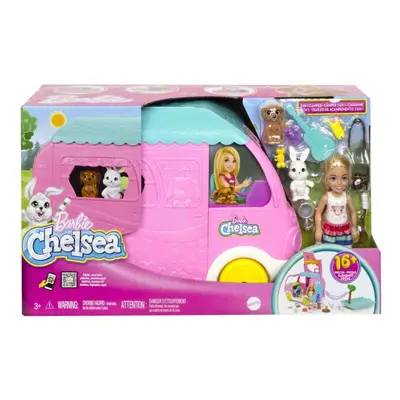 Mattel Barbie Chelsea 2 v 1 Karavan s panenkou, HNH90