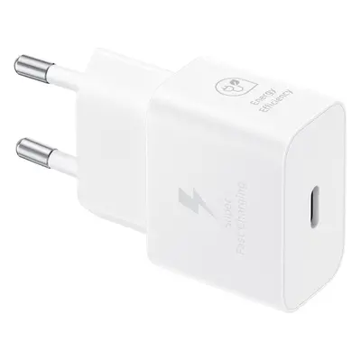 Nabíječka do sítě Samsung nabíjecí adaptér USB-C (25W) bílý bez kabelu v balení