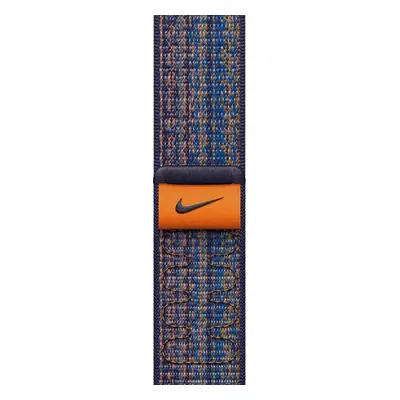 Řemínek Apple Watch 41mm Game Royal/oranžový provlékací sportovní řemínek Nike