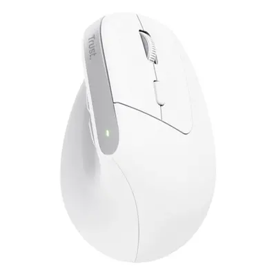 Myš Trust BAYO+ Advanced Ergonomic Wireless Mouse, bílá