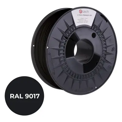 Filament C-TECH filament PREMIUM LINE PETG dopravní černá RAL9017