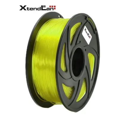 XtendLAN PLA filament 1,75mm průhledný žlutý 1kg