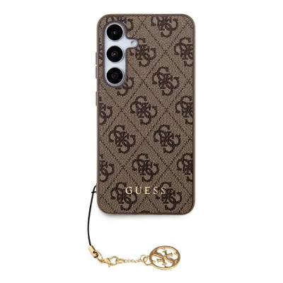 Kryt na mobil Guess 4G Charms Zadní Kryt pro Samsung Galaxy S24+ Brown