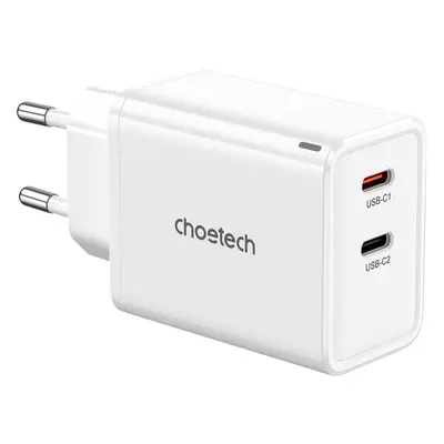 Nabíječka do sítě ChoeTech Dual Type-C GaN PD65W Portable Wall Charger