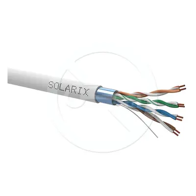 Instalační kabel licna Solarix CAT5E FTP PVC šedý 305m/box SXKL-5E-FTP-PVC-GY