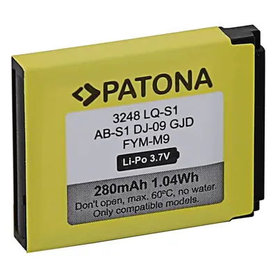 Baterie do chytrých hodinek PATONA pro DZ09, QW09, W8, A1, V8, X6, 280mAh, LQ-S1