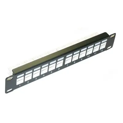 XtendLan Patch panel 10", 1U / 12 portů, CAT6, osazený